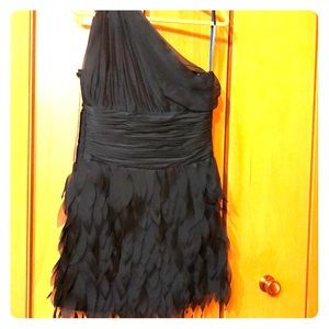 Size 8 Dalia McPhee Teal Feather Dress